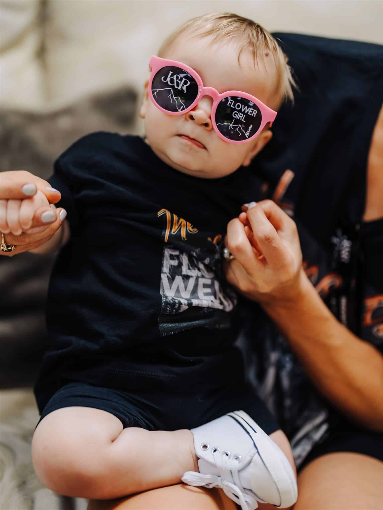 custom sunglasses for flower girl