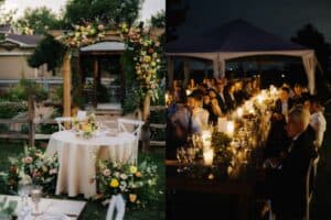 details of a backyard wedding in boulder colorado